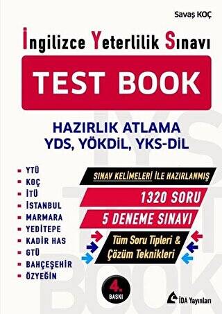 İngilizce Yeterlilik Sınavı - Test Book - 1