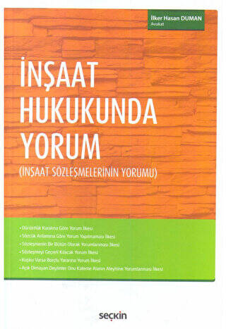 İnşaat Hukukunda Yorum - 1