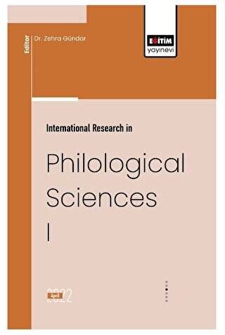 İnternational Research İn Philological Sciences I - 1