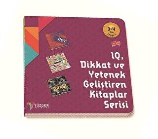 IQ Dİkkat ve Yetenek Geliştiren Kitaplar Serisi 3-4 Yaş Level 1 3 Kitap Takım - 1