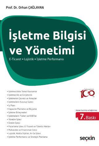 İşletme Bilgisi ve Yönetimi E-Ticaret Lojistik İşletme Performansı - 1