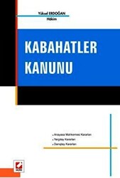 Kabahatler Kanunu - 1