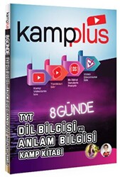 Kampplus 8 Günde TYT Dil Bilgisi ve Anlam Bilgisi Kamp Kitabı - 1