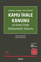 Kamu İhale Kanunu ve Kamu İhale Sözleşmeleri Kanunu - 1