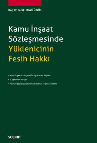 Kamu İnşaat Sözleşmesinde Yüklenicinin Fesih Hakkı - 1