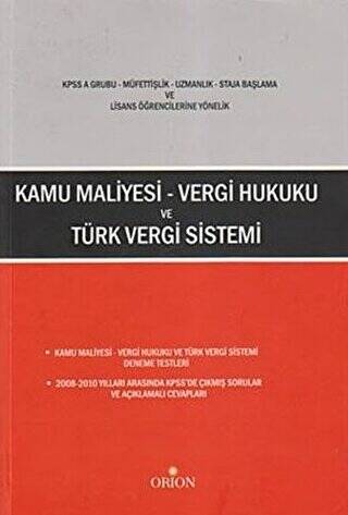 Kamu Maliyesi - Vergi Hukuku ve Türk Vergi Sistemi - 1