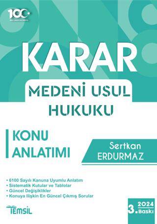 Karar Medeni Usul Hukuku Konu Anlatımı - 1