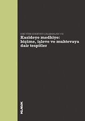 Kasideye Medhiye: Biçime, İşleve ve Muhtevaya Dair Tespitler - 1