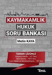 Kaymakamlık Hukuk Soru Bankası - 1