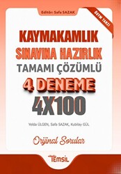 Kaymakamlık Sınavına Hazırlık Tamamı Çözümlü 4 Deneme - 1