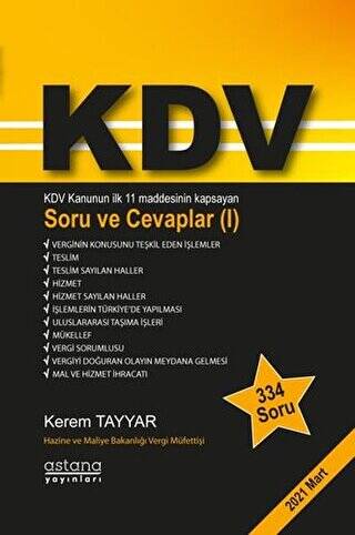 KDV Soru ve Cevaplar 1 - 1