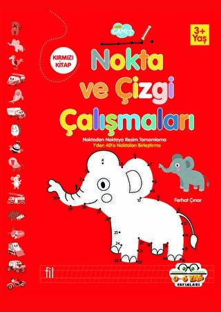 Kırmızı - Nokta Ve Çizgi Çalışmaları - 1