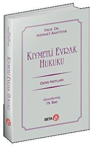 Kıymetli Evrak Hukuku Ders Notları - 1