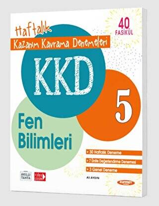 KKD 5. Sınıf Fen Bilimleri Haftalık Kazanım Kavrama Denemeleri - 1