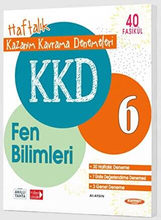 KKD 6. Sınıf Fen Bilimleri Haftalık Kazanım Kavrama Denemeleri - 1