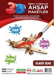 Klasik Uçak Ahşap Maket - 1