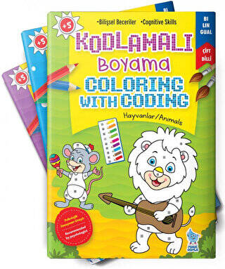 Kodlamalı Boyama 4 Kitap - 1