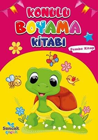 Konulu Boyama Kitabı - Pembe Kitap - 1