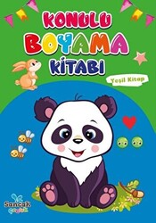 Konulu Boyama Kitabı - Yeşil Kitap - 1