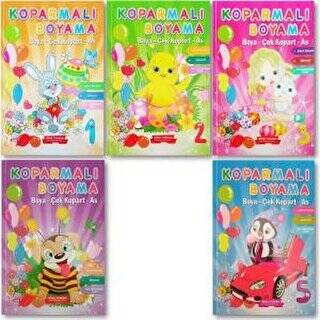 Koparmalı Boyama Kitabı 5 Kitap - 1