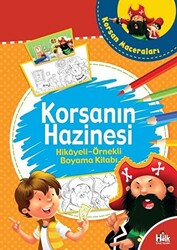 Korsanın Hazinesi - Hikayeli Örnekli Boyama Kitabı - 1