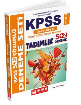 Kpss 5 + 2 Deneme Sınavı Genel Kültür Genel Yetenek Tamamı Çözümlü - 1