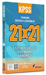 KPSS Eğitim Bilimleri Öğretim Yöntem Teknikleri 21x21 Deneme PDF Çözümlü - 1