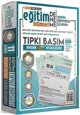 KPSS Eğitim Bilimleri Son 10 Yıl Tıpkı Basım 11 li Türkiye Geneli Deneme Dijital Çözümlü - 1