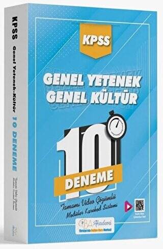 KPSS Genel Yetenek Genel Kültür 10 Deneme Video Çözümlü - 1