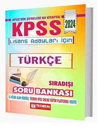 KPSS Lisans Türkçe Sıradışı Soru Bankası - 1