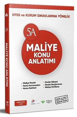 KPSS ve Kurum Sınavları 5A Maliye Konu Anlatımı - 1