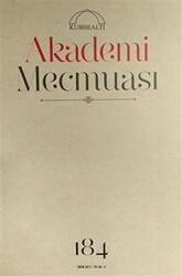 Kubbealtı Akademi Mecmuası : 184 - 1