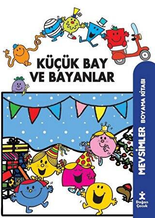 Küçük Bay Ve Bayanlar Mevsimler Boyama Kitabı - 1