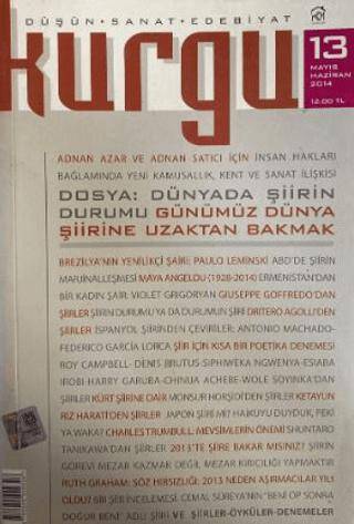 Kurgu Düşün Sanat Edebiyat Dergisi Sayı: 13 Mayıs - Haziran 2014 - 1