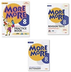 Kurmay ELT 8. Sınıf More and More Pratice Book - Dictionary - Revision Tests 3` lü Set - 1