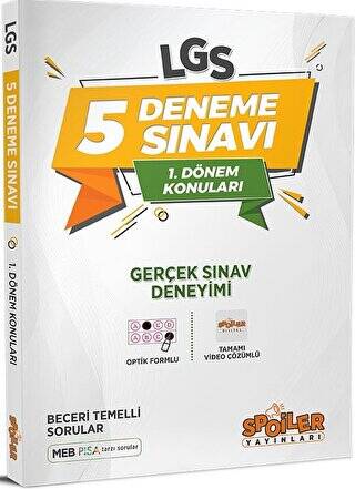 LGS 1. Dönem Konuları 5 Deneme Sınavı Video Çözümlü - 1