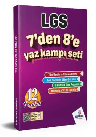 LGS 7`den 8`e Yaz Kampı Konu Anlatımlı Soru Bankası Seti - 1