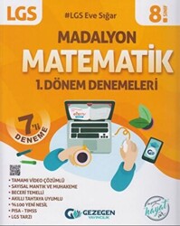 LGS 8. Sınıf Matematik 1. Dönem Madalyon 7`li Deneme - 1