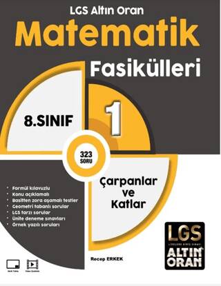 LGS Altın Oran Matematik Fasikülleri 1 Çarpanlar ve Katlar - 1