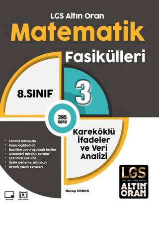 LGS Altın Oran Matematik Fasikülleri 3 Kareköklü İfadeler ve Veri Analizi - 1