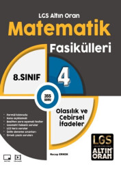 LGS Altın Oran Matematik Fasikülleri 4 Olasılık ve Cebirsel İfadeler - 1