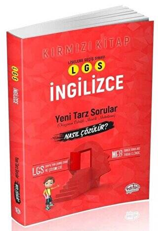 LGS İngilizce Yeni Tarz Mantık Muhakeme Nasıl Çözülür Kırmızı Kitap - 1