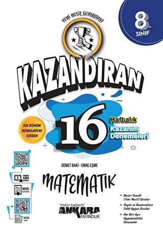 LGS Kazandıran 16 Haftalık Matematik Kazanım Denemeleri - 1