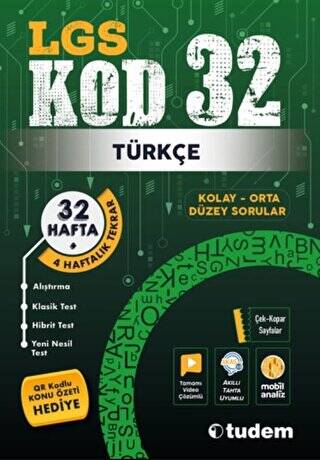 Lgs Kod 32 Türkçe Tudem Yayınları - 1