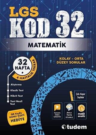 Lgs Matematik KOD 32 Tudem Yayınları - 1