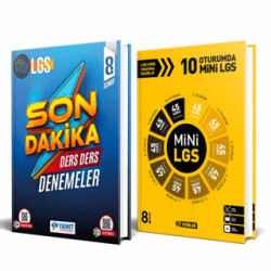 LGS Son Dakika Ders Ders Denemeler + 8. Sınıf 10 Oturumda Mini LGS 2 Kitap - 1