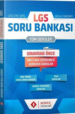 LGS Tüm Dersler Soru Bankası - 1