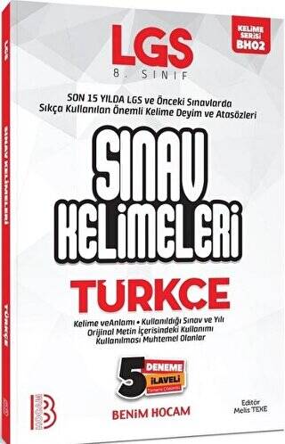 LGS Türkçe Sınav Kelimeleri 5 Deneme İlaveli - 1