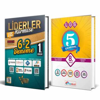 Liderler Karması LGS 1. Dönem 6+2 Deneme Seti + 8. Sınıf LGS 5 Fasikül Deneme Video Çözümlü 2 Kitap - 1