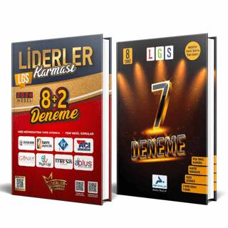 Liderler Karması LGS 8+2 Deneme Seti + 8. Sınıf LGS 7 Fasikül Deneme 2 Kitap - 1